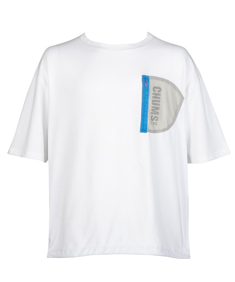 CHUMS x CW-X Mens Mesh Pocket T-Shirt(チャムス x CW-XメンズメッシュポケットTシャツ(トップス/半袖Tシャツ))