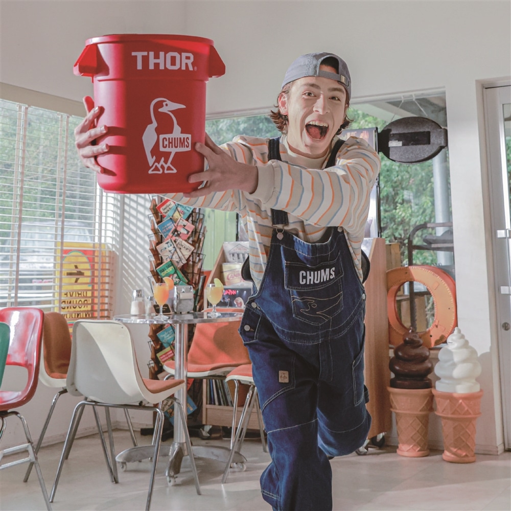 CHUMS×THOR初コラボ！ レトロアメリカンなデザインが特徴の 『CHUMS×THOR Round Container Set 12L』