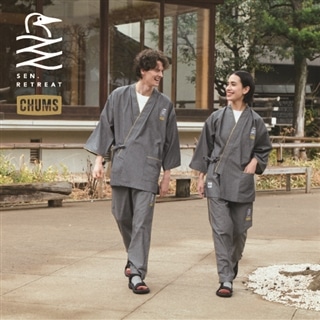 CHUMS × 熊野古道SEN.RETREAT 作務衣 　― 熊野古道の旅を、もっと快適に ―