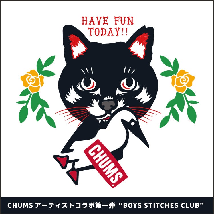 CHUMS アーティストコラボ第一弾 “BOYS STITCHES CLUB"