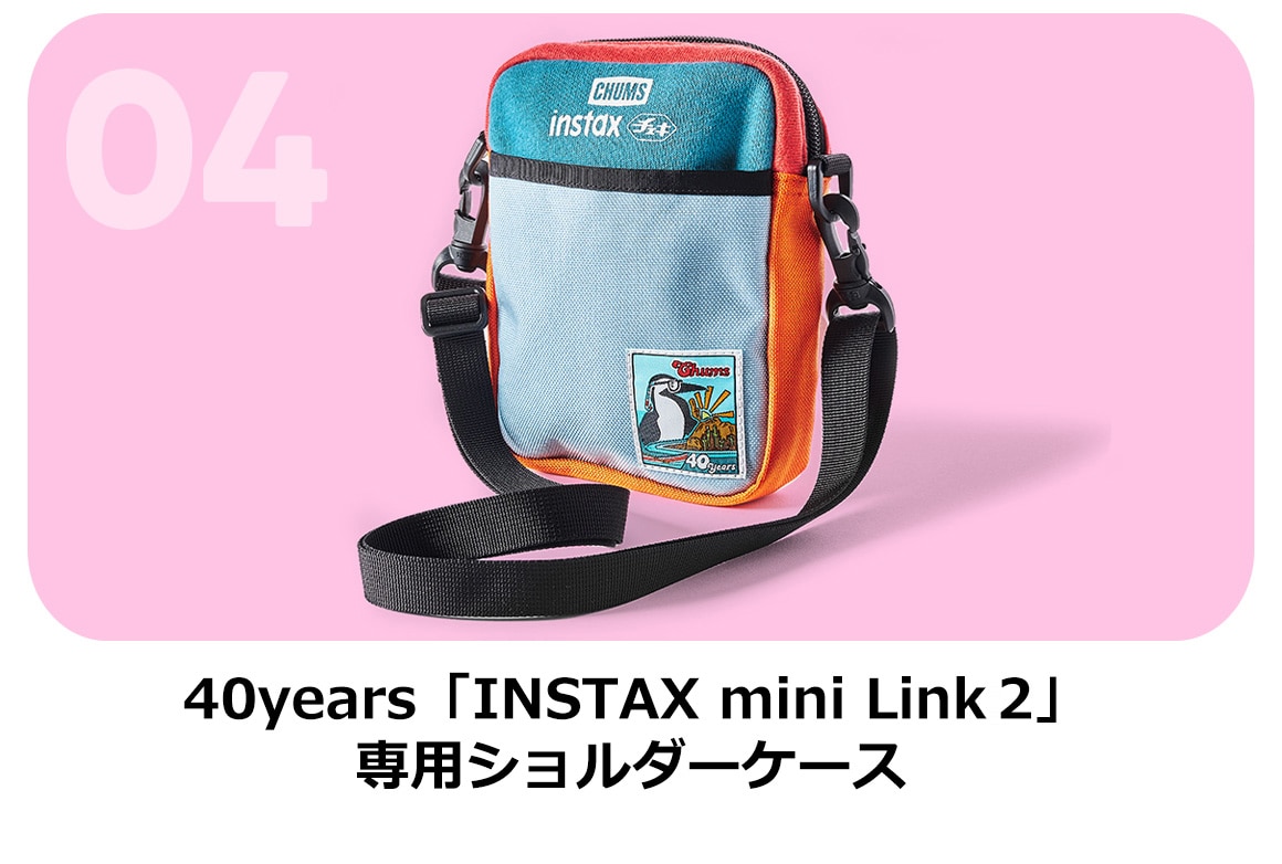 CHUMS×instax mini Link2 40years SP Set 40years「INSTAX mini Link2」専用ショルダーケース