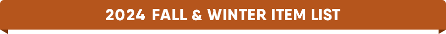 2024 FALL AND WINTER 商品一覧