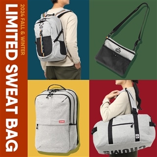 【直営店・shop in shop 限定】CHUMSのアイコニックなSWEAT素材を使用した限定バッグが新登場！