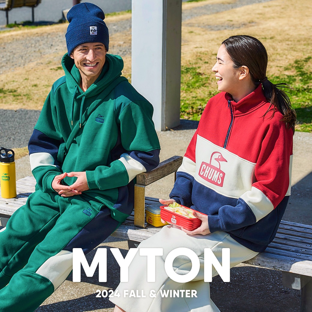 スポーティな切り替えデザインと肉厚でハリ感のある裏起毛スウェットシリーズ：MYTON（マイトン）