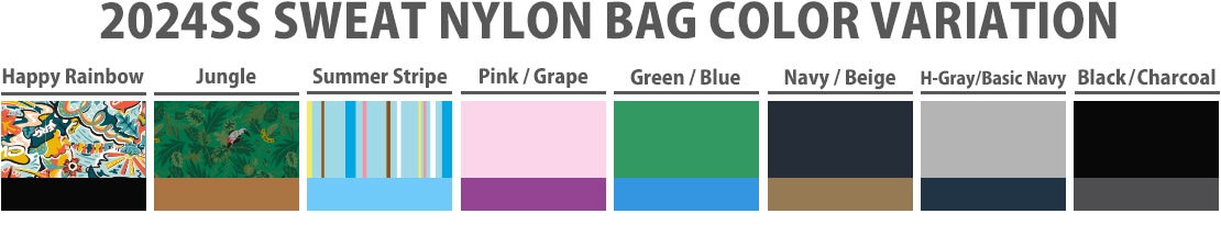 24SS SWEAT NYLON BAG COLOR VARIATION