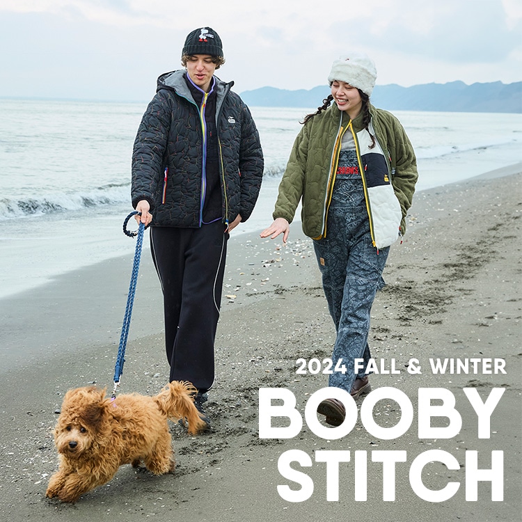 ブービーバードのシルエットをキルティングに施した「Booby Stitch（ブービーステッチ）」
