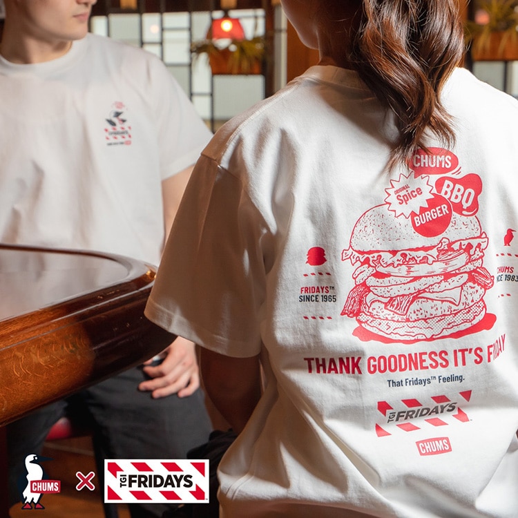 【コラボ】CHUMS × TGI FRIDAYS コラボレーションTシャツ販売開始！