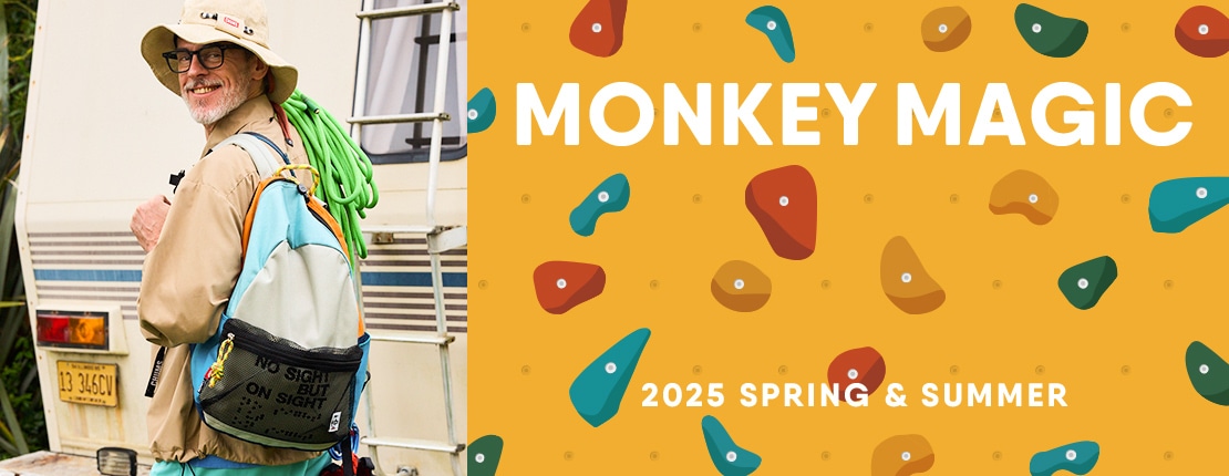 MONKEY MAGIC × CHUMS 視覚障害を持つクライマーへの支援アイテム
