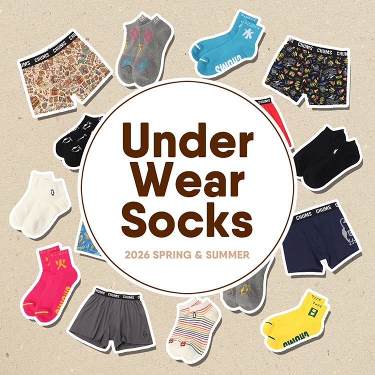 毎日の「隠れおしゃれ」を楽しもう！CHUMSのアンダーウェア＆ソックス