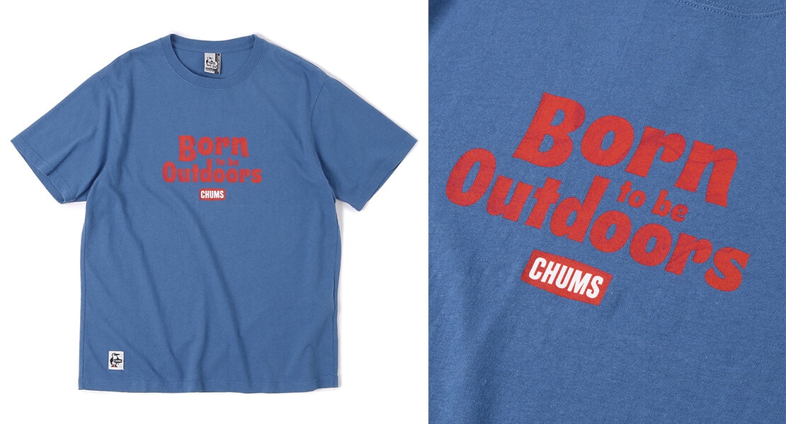ボーントゥビーアウトドアズTシャツ