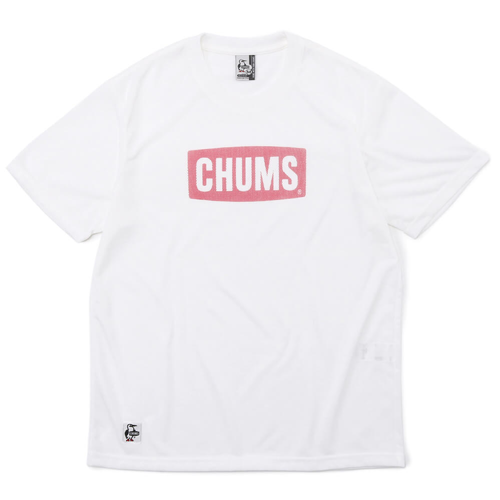 チャムスロゴドライロゴTシャツ