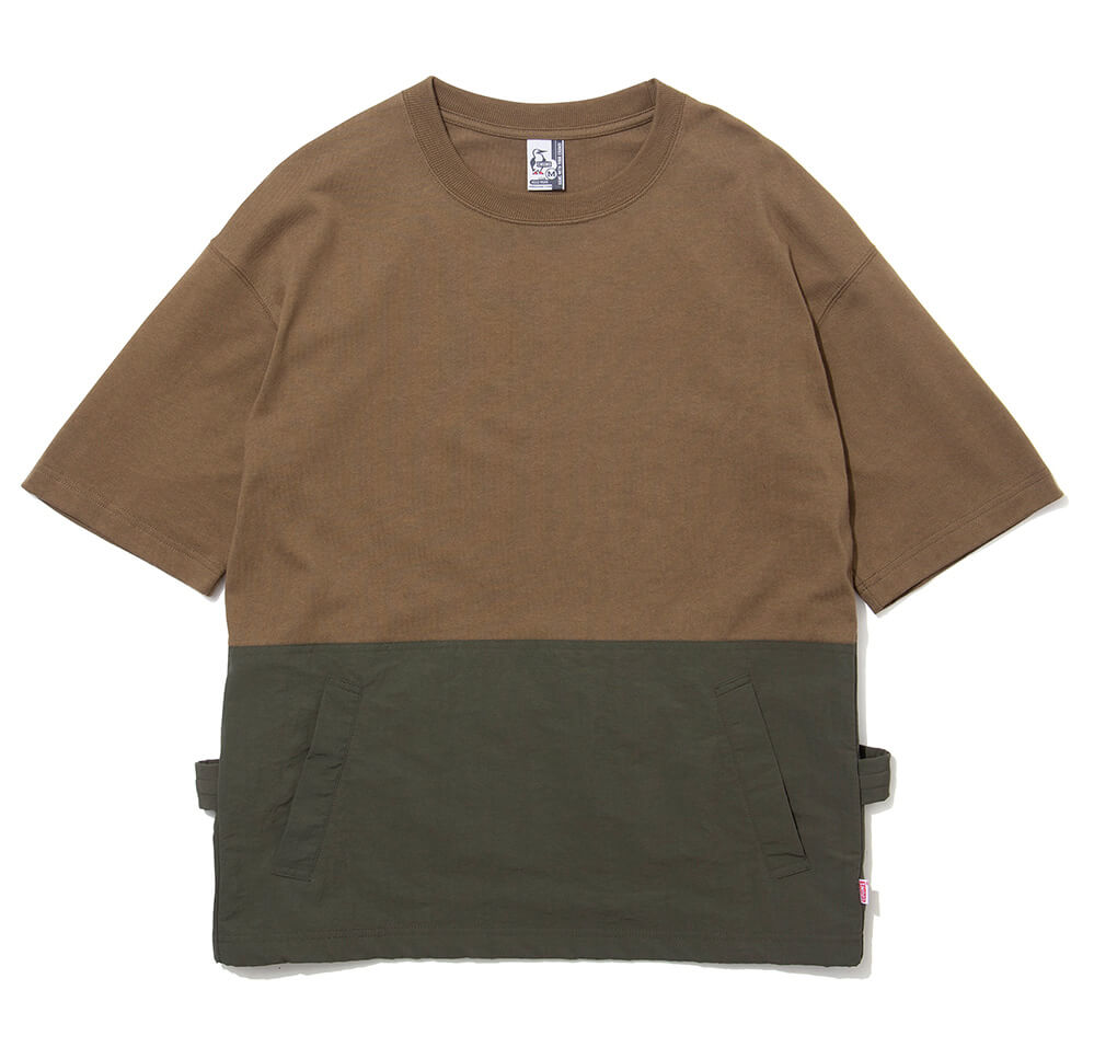 ヘビーウエイトバックサイドユーティリティポケットTシャツ
