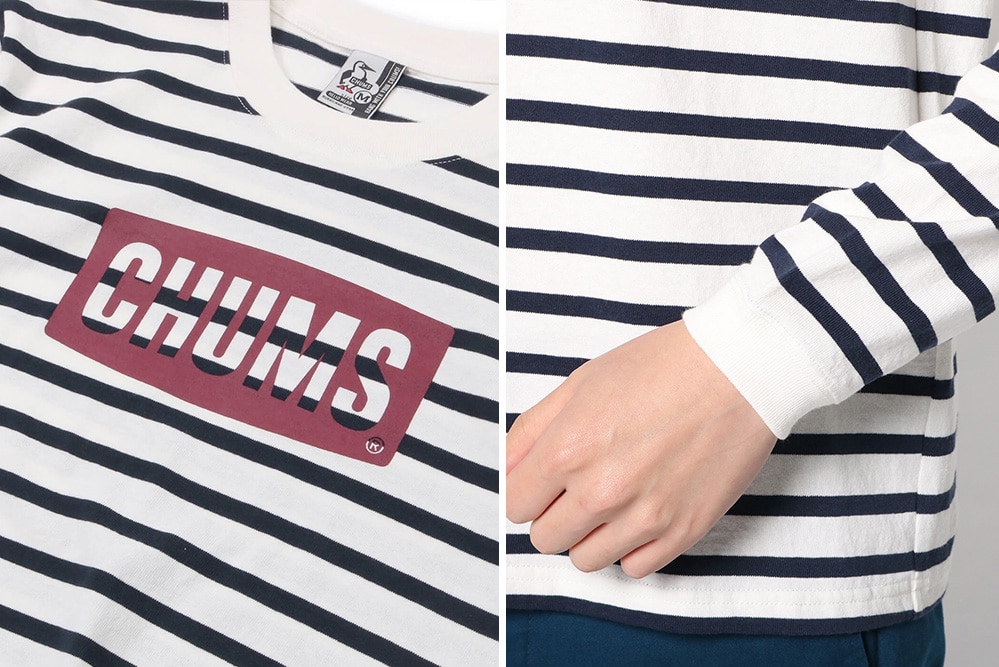 チャムスロゴロングスリーブTシャツ