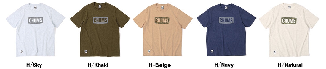 チャムスロゴブロックTシャツ