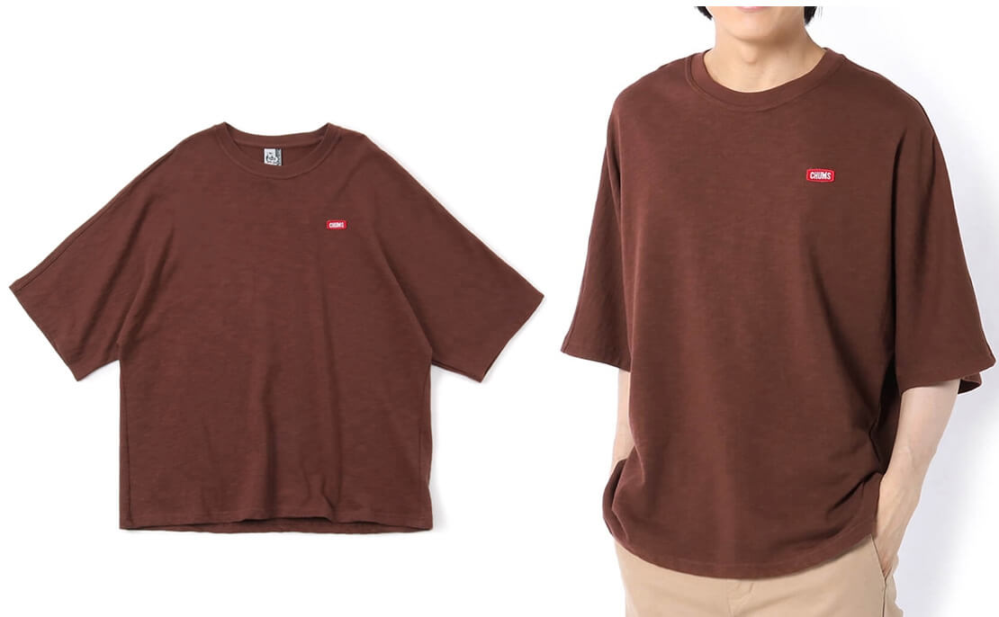 キーストーンドロップドショルダーショートスリーブクルートップ