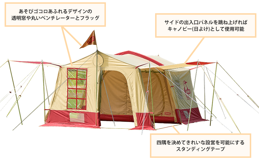 Booby Cabin Tent 4 各部位の機能