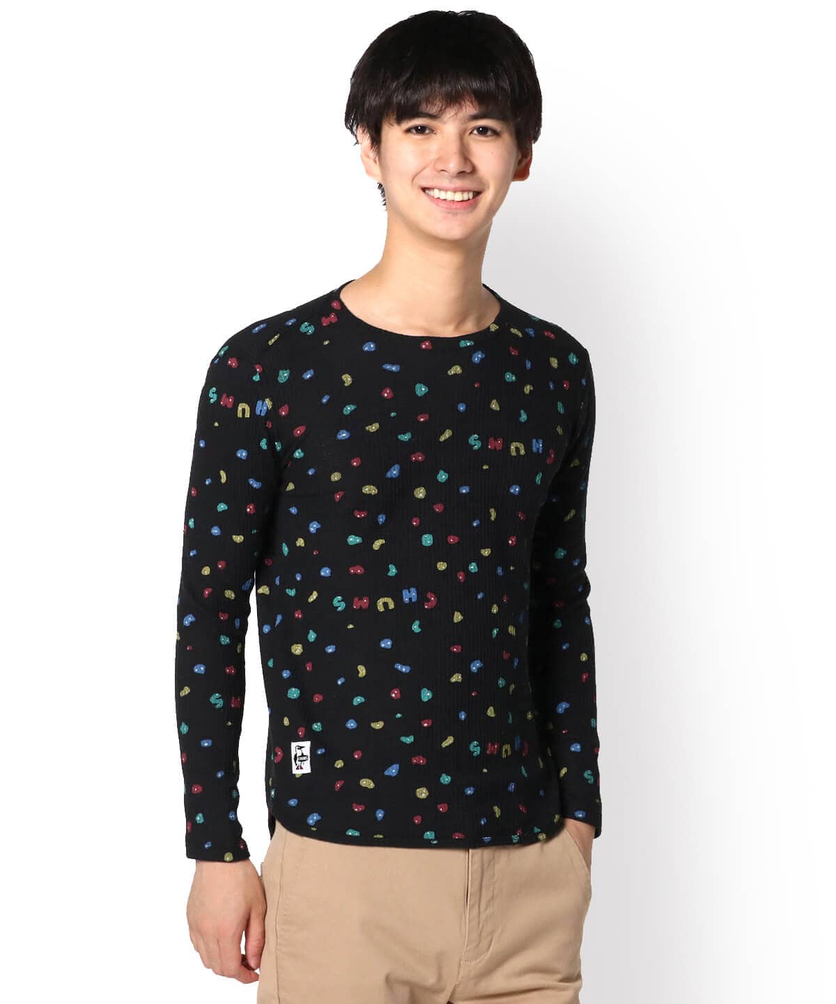 Waffle L S T Shirt ワッフルロングtシャツ トップス カットソー M Chums Climb トップス Chums チャムス アウトドアファッション公式通販 Waffle L S T Shirt ワッフルロングtシャツ トップス カットソー M Chums Climb トップス Chums チャムス アウトドアファッション公式通販