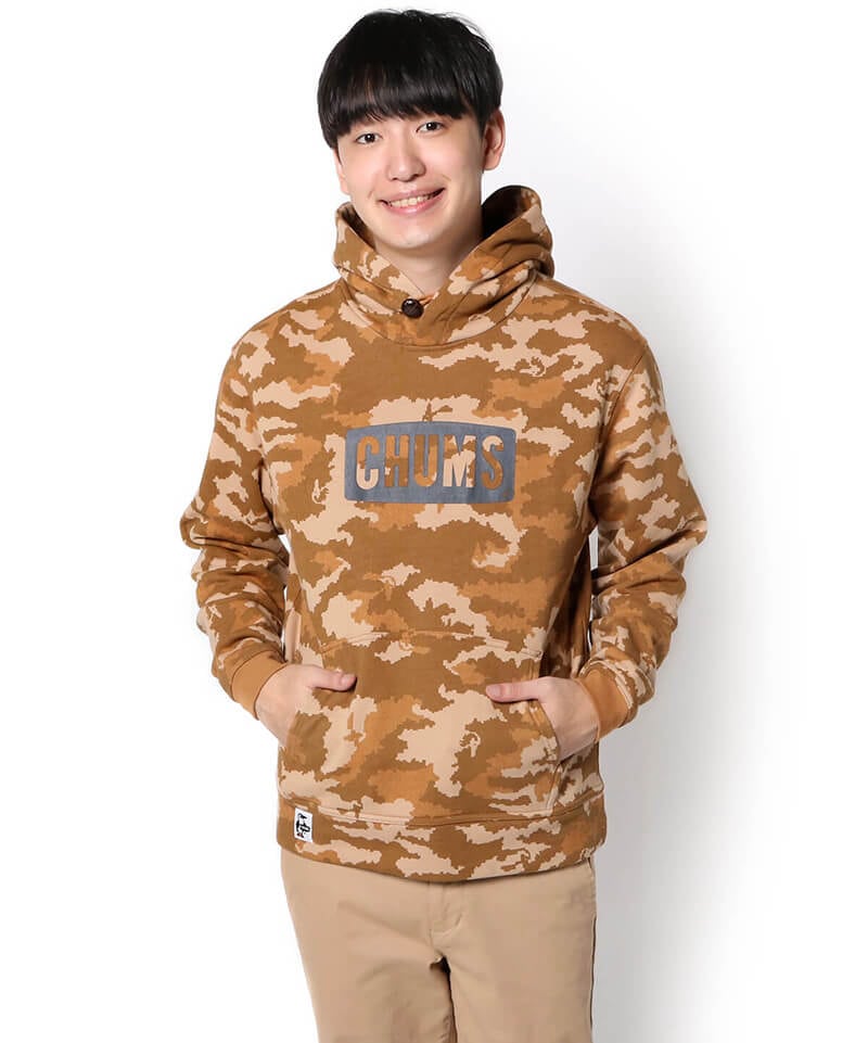 Chums Logo Pullover Parka チャムスロゴプルオーバーパーカー パーカー スウェット M Navy Orange トップス Chums チャムス アウトドアファッション公式通販