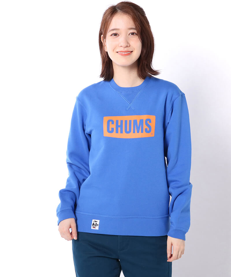 CHUMS Logo Crew Top/チャムスロゴクルートップ(トップス/スウェット)(M H/Gray x Navy): トップス|CHUMS( チャムス)|アウトドアファッション公式通販