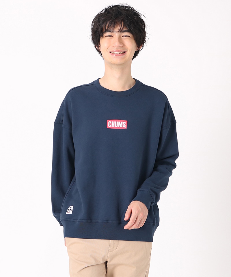 Oversized Mini CHUMS Logo Crew Top/オーバーサイズドミニチャムスロゴクルートップ(トップス/スウェット)(M Sun  Flower): トップス|CHUMS(チャムス)|アウトドアファッション公式通販