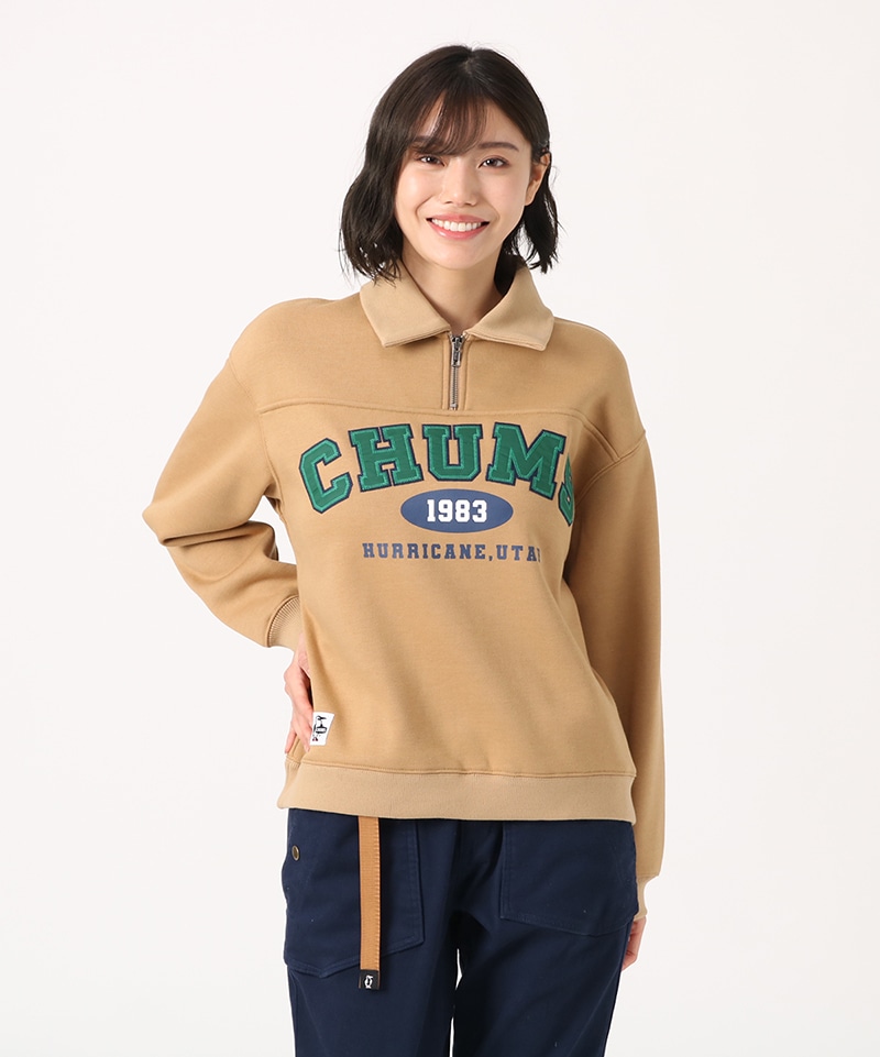 Myton CHUMS College Half Zip Sweat/マイトンチャムスカレッジハーフ