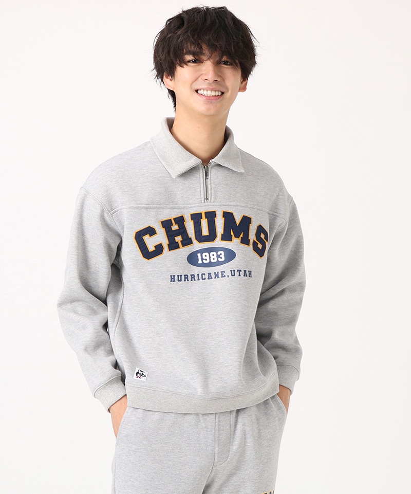 Myton CHUMS College Half Zip Sweat/マイトンチャムスカレッジハーフ