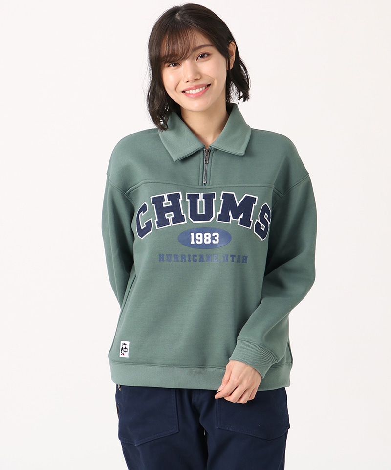 Myton CHUMS College Half Zip Sweat/マイトンチャムスカレッジハーフ