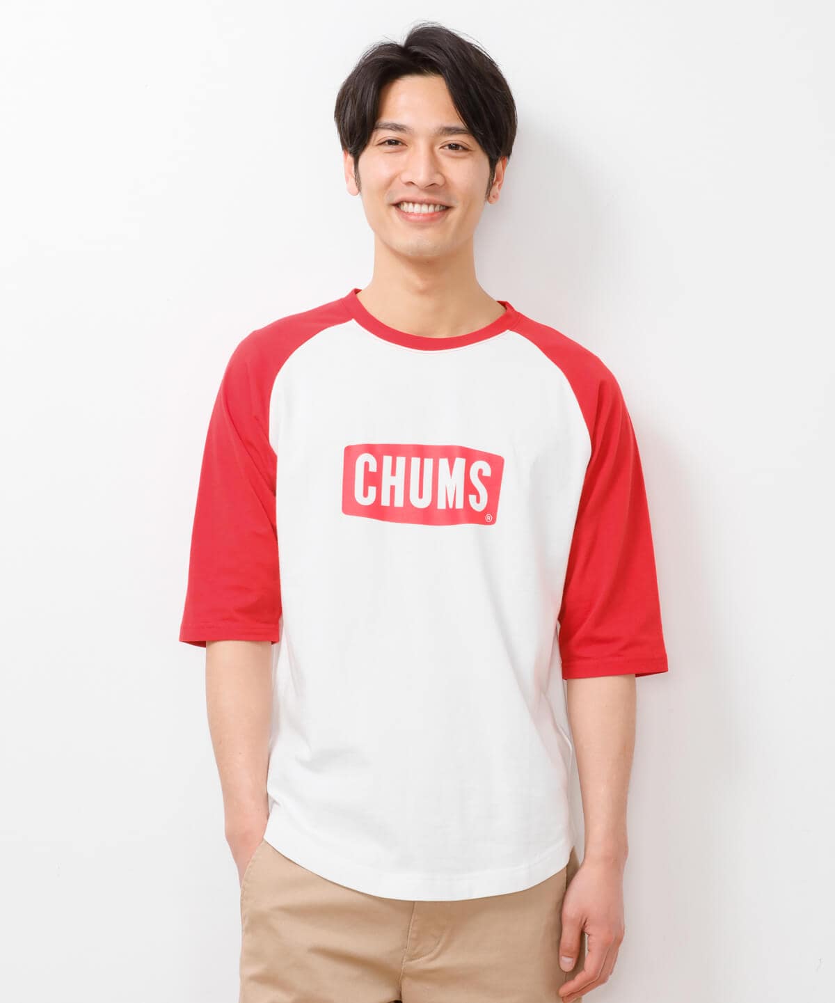 Chums Logo 1 2 Sleeve T Shirt チャムスロゴ1 2スリーブtシャツ トップス Tシャツ M Red トップス Chums チャムス アウトドアファッション公式通販 Chums Logo 1 2 Sleeve T Shirt チャムスロゴ1 2スリーブtシャツ トップス Tシャツ M Red トップス Chums チャムス アウトドアファッション公式通販