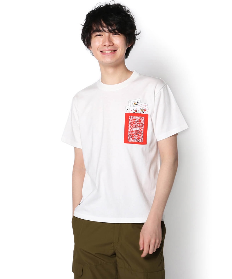 Booby Trump Pocket T Shirt Web限定 ブービートランプポケットｔシャツ トップス Tシャツ M White トップス Chums チャムス アウトドアファッション公式通販