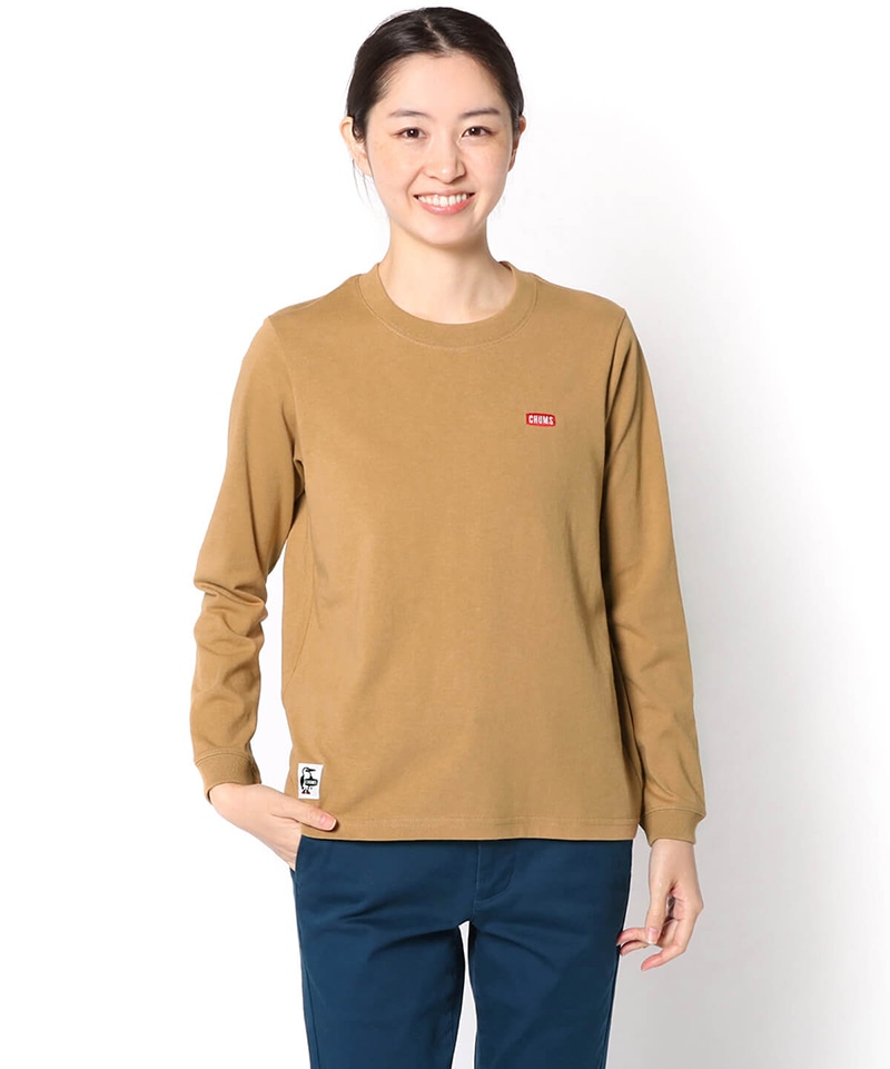 Booby Logo L S T Shirt ブービーロゴロングスリーブtシャツ ロンt ロングtシャツ M White トップス Chums チャムス アウトドアファッション公式通販