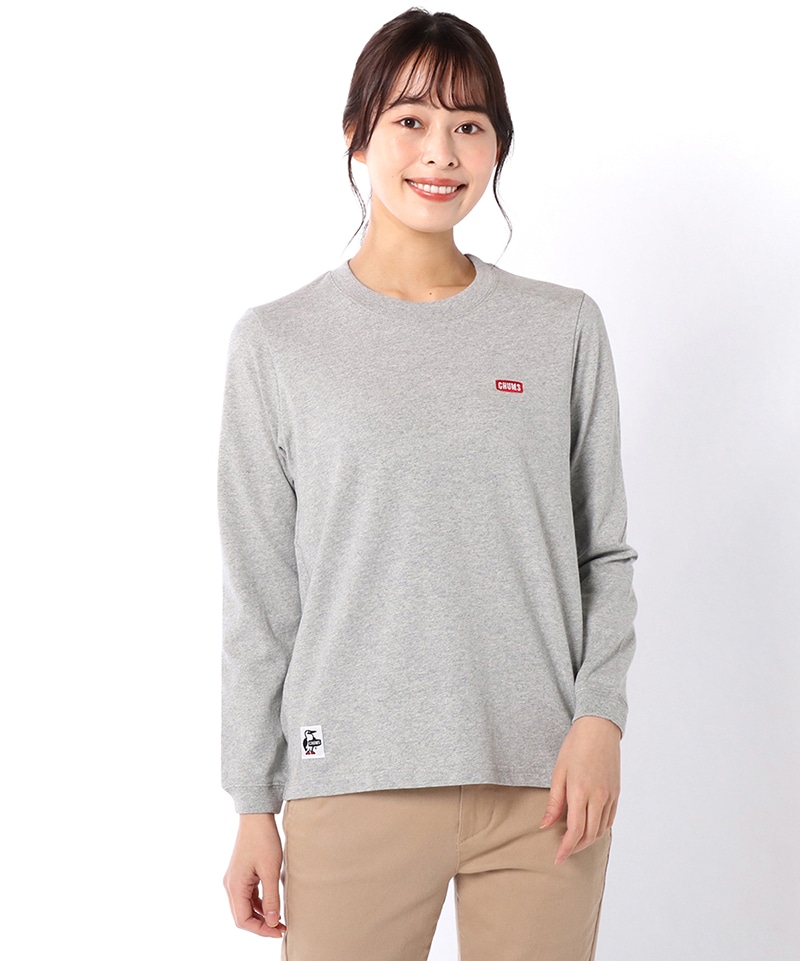 Booby Logo L/S T-Shirt/ブービーロゴロングスリーブTシャツ(ロンT/ロングTシャツ)(M Brown): トップス|CHUMS( チャムス)|アウトドアファッション公式通販
