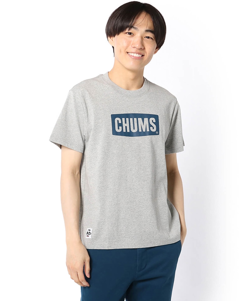 Chums Logo T Shirt チャムスロゴtシャツ トップス Tシャツ M Teal Blue トップス Chums チャムス アウトドアファッション公式通販