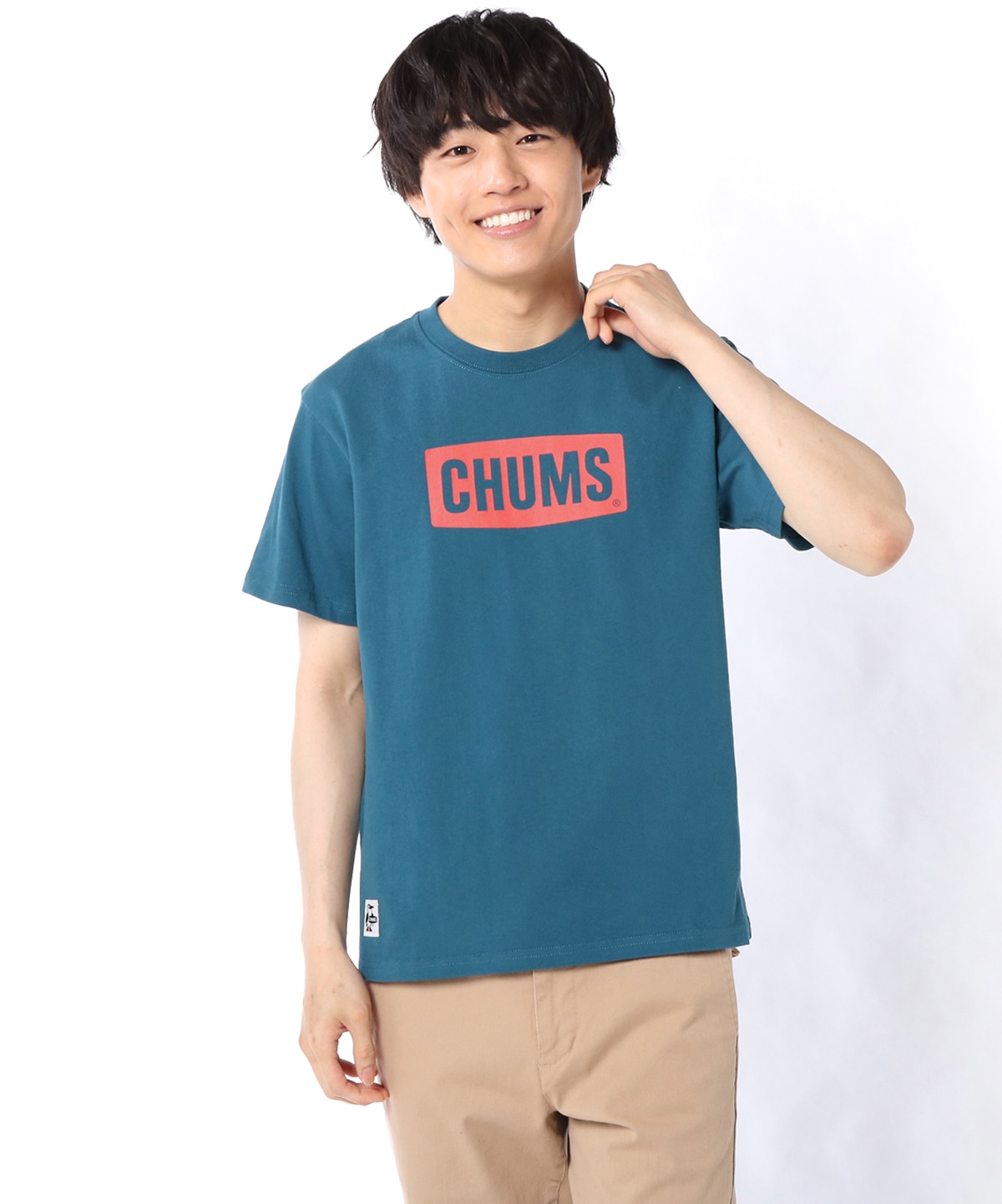 CHUMS Logo T-Shirt/チャムスロゴTシャツ(トップス/Tシャツ)(M Teal Blue): トップス|CHUMS(チャムス )|アウトドアファッション公式通販