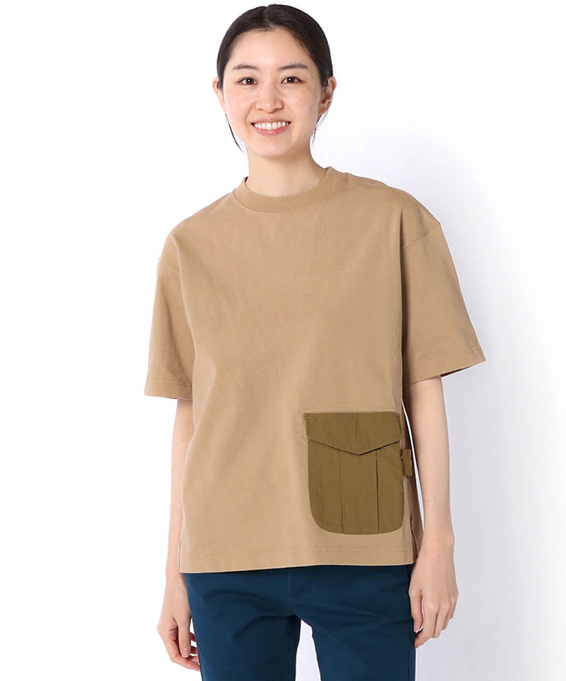 Heavy Weight Utility Pocket T Shirt ヘビーウエイトユーティリティポケットtシャツ トップス Tシャツ M White Sand トップス Chums チャムス アウトドアファッション公式通販