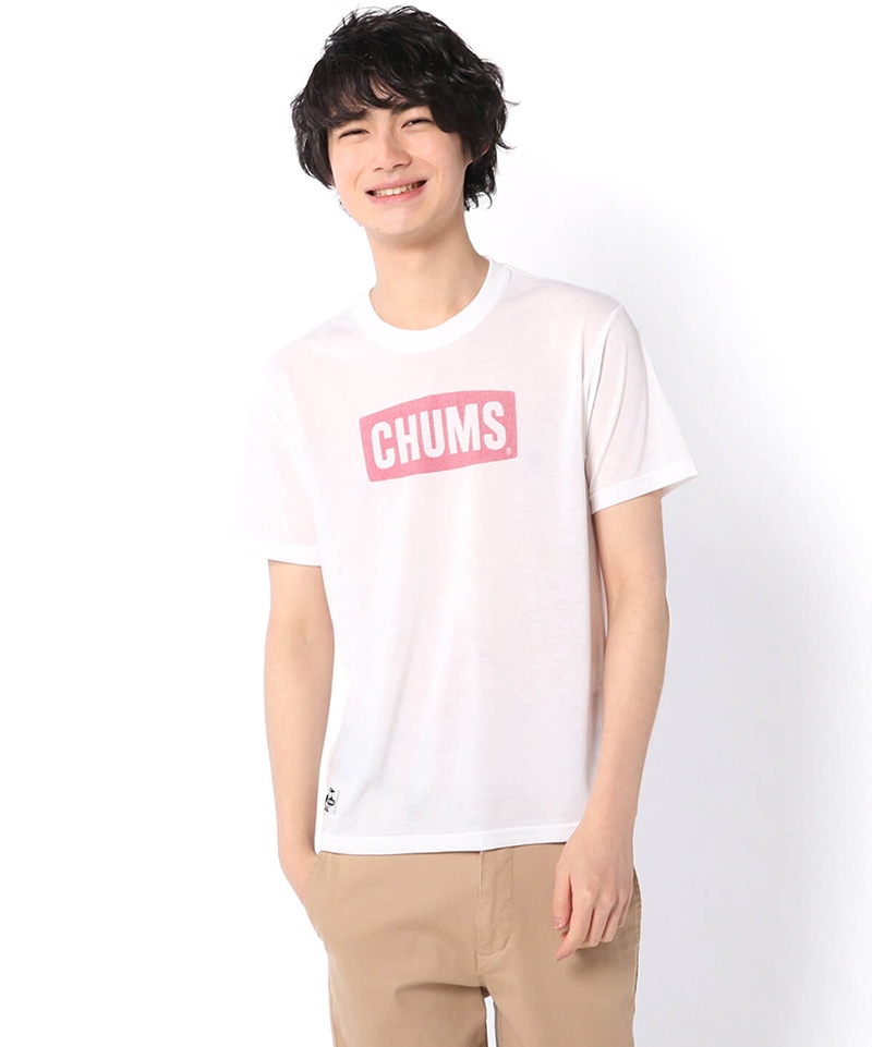 Chums Logo Dry T Shirt チャムスロゴドライtシャツ トップス Tシャツ M White トップス Chums チャムス アウトドアファッション公式通販