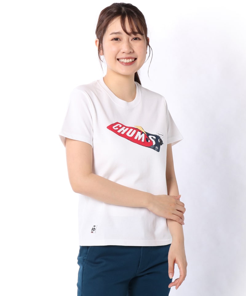 Sticker Chums T Shirt ステッカーチャムスtシャツ トップス Tシャツ M Black トップス Chums チャムス アウトドアファッション公式通販