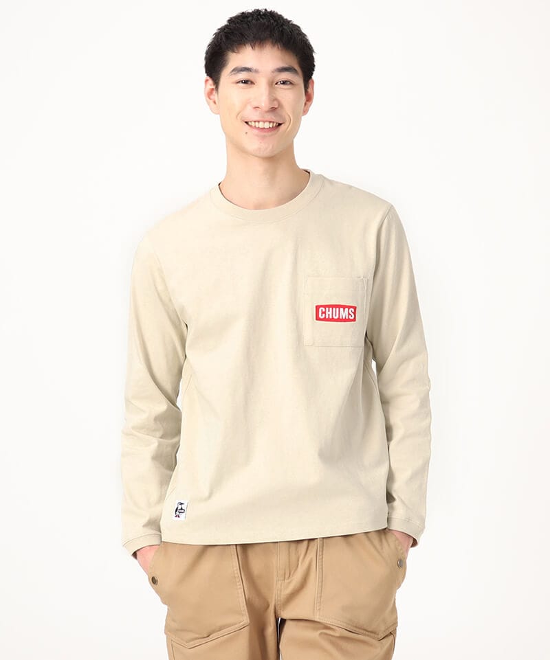 CHUMS Logo Pocket L/S T-Shirt/チャムスロゴポケットロングスリーブT