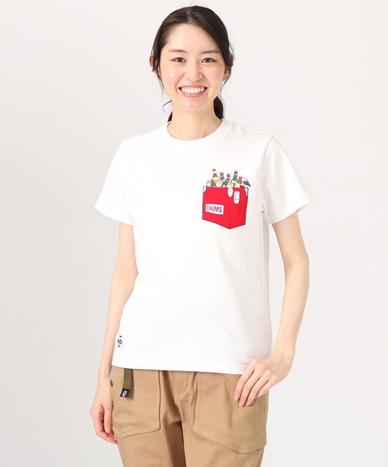 チャムス CHUMS HWYCスチールクーラーポケットTシャツ CH01-2160 メンズ Tシャツ 半袖 USAコットン 通販 