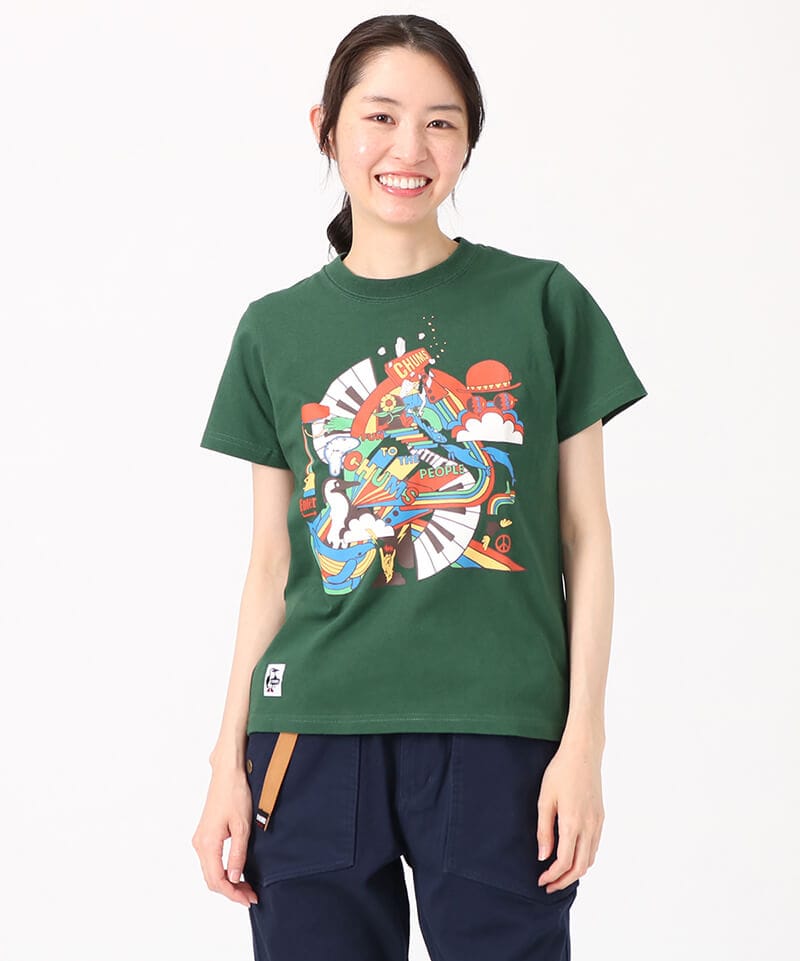 CHUMS Rainbow Islands T-Shirt(チャムスレインボーアイランドTシャツ(トップス/Tシャツ))