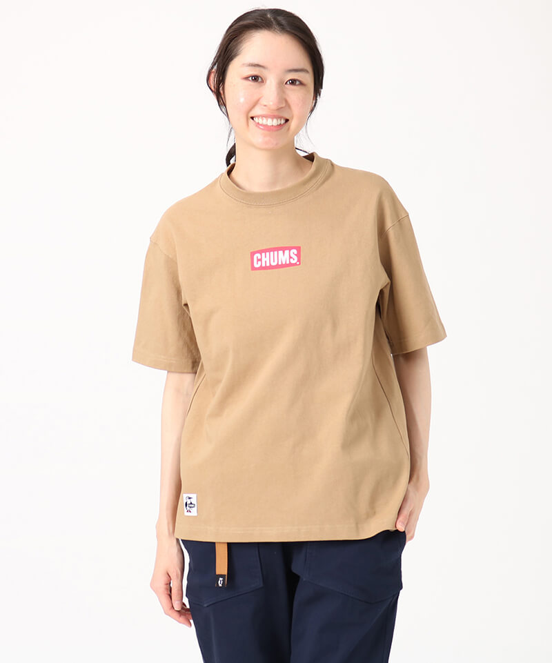 チャムス　半袖Tシャツ　ベージュ　XLサイズ