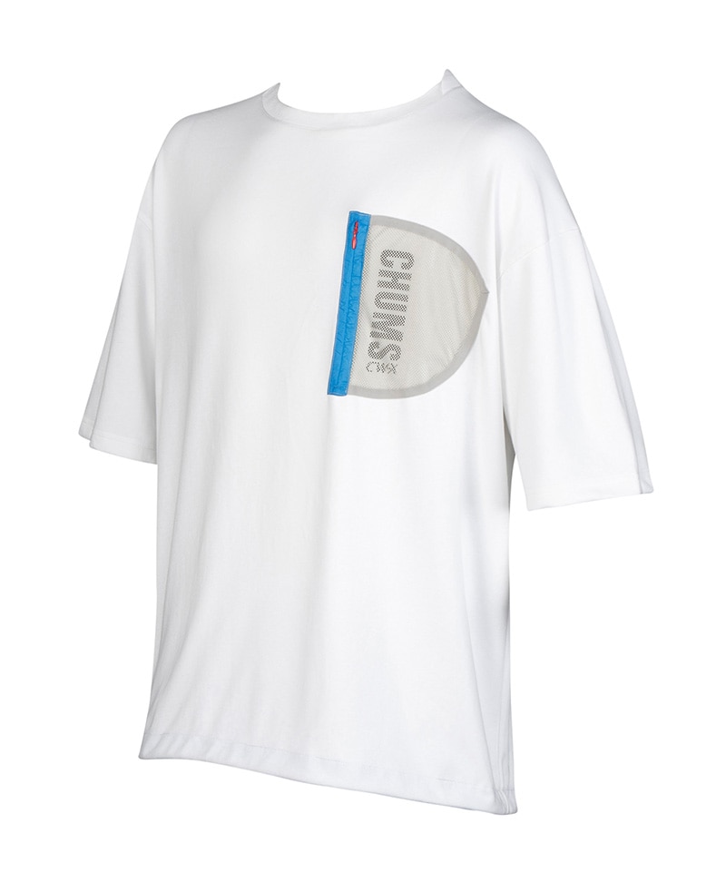 CHUMS x CW-X Mens Mesh Pocket T-Shirt/チャムス x CW-XメンズメッシュポケットTシャツ(トップス/Tシャツ)(M  White): トップスCHUMS(チャムス)|アウトドアファッション公式通販
