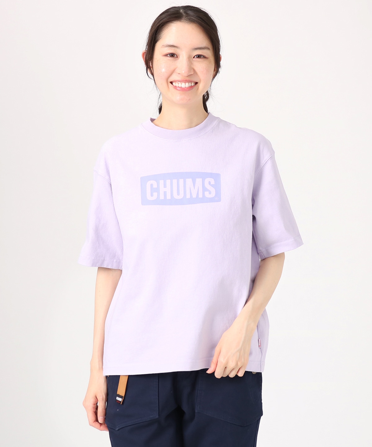 【定番☆EMPORIO ARMANI】紫　ブランドロゴ　Tシャツ サイズM