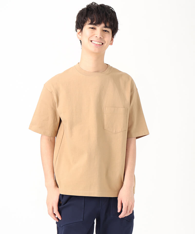 チャムス　半袖Tシャツ　ベージュ　Lサイズ