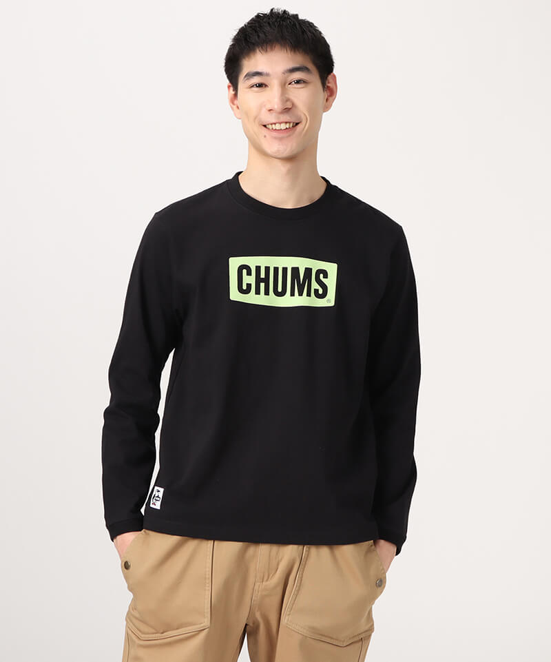 CHUMS Logo L/S T-Shirt(チャムスロゴロングスリーブTシャツ(ロンT/ロングTシャツ))