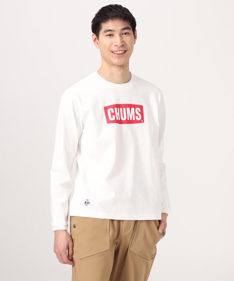 CHUMS Logo L/S T-Shirt(チャムスロゴロングスリーブTシャツ(ロンT/ロングTシャツ))