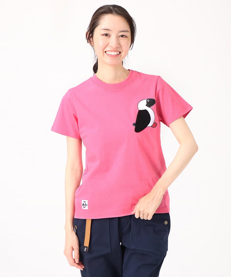 Booby Bird Pocket T-Shirt/【限定】ブービーバードポケットTシャツ(トップス/半袖Tシャツ)(M Navy):  トップスCHUMS(チャムス)|アウトドアファッション公式通販