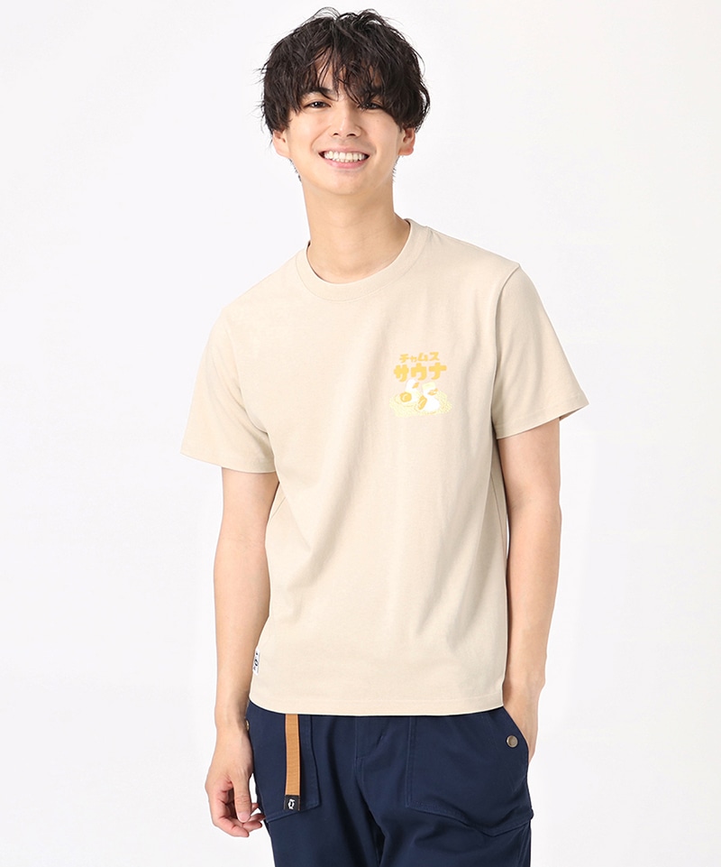 チャムス　サウベニア　オールナイトサウナ　Tシャツ　Mサイズ　巾着付き