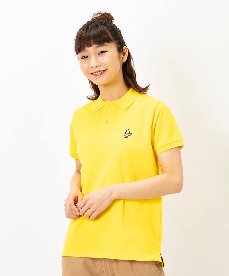 yellow polo tee