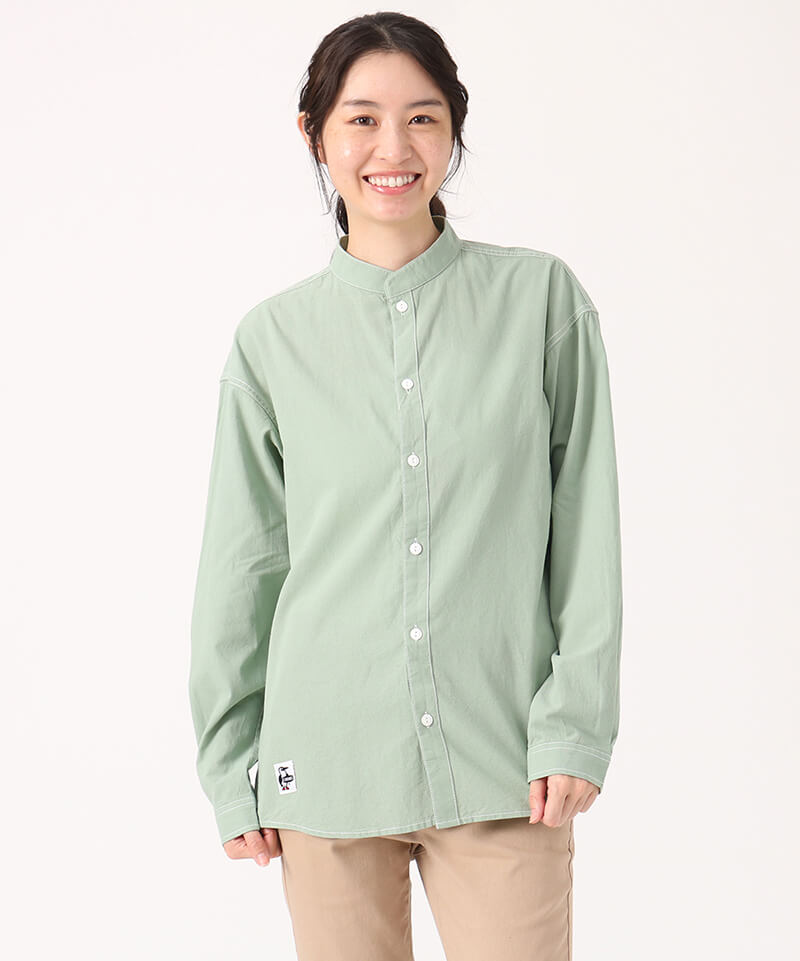 Oversized Button Front Hurricane Shirt/オーバーサイズドボタン