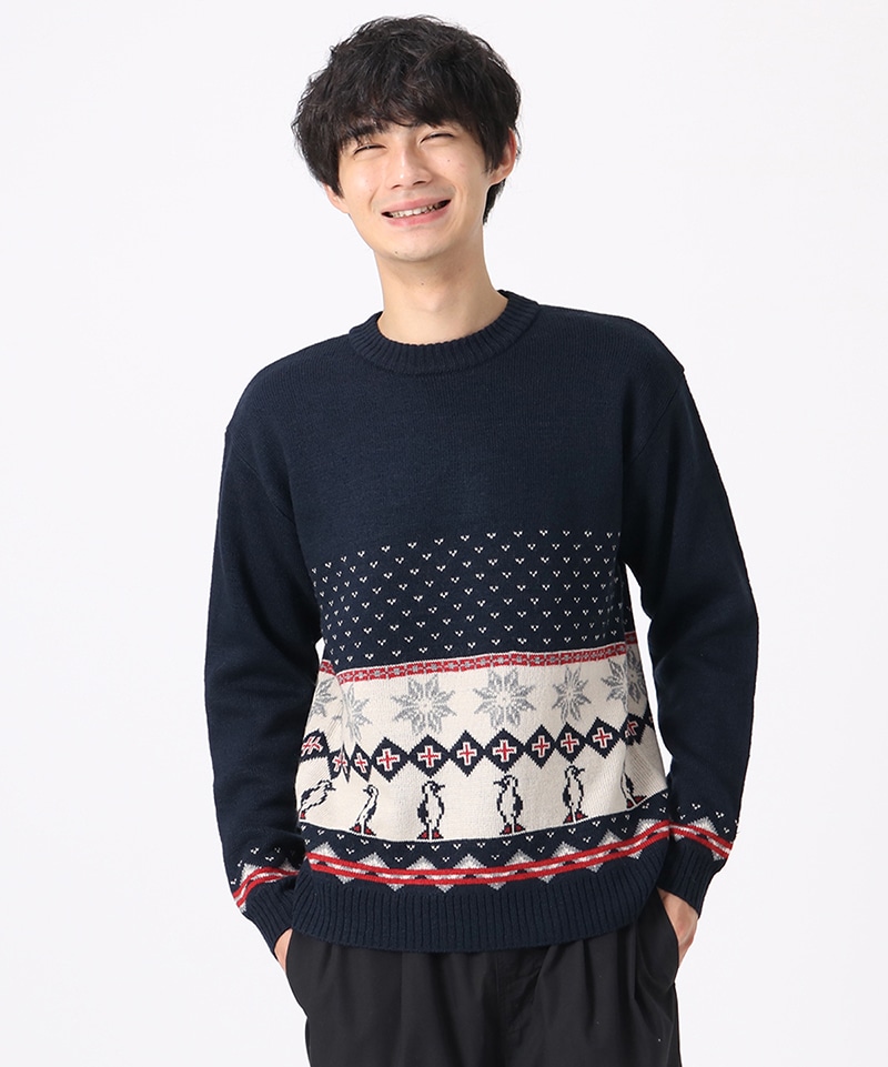 Booby Snow Knit Crew Top/ブービースノーニットクルートップ(ニット